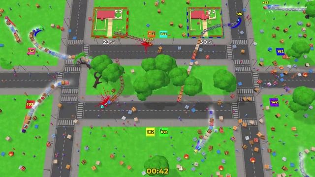 SharedScreen Wagons 2 Gameplay Construction 4vs4 Zombies