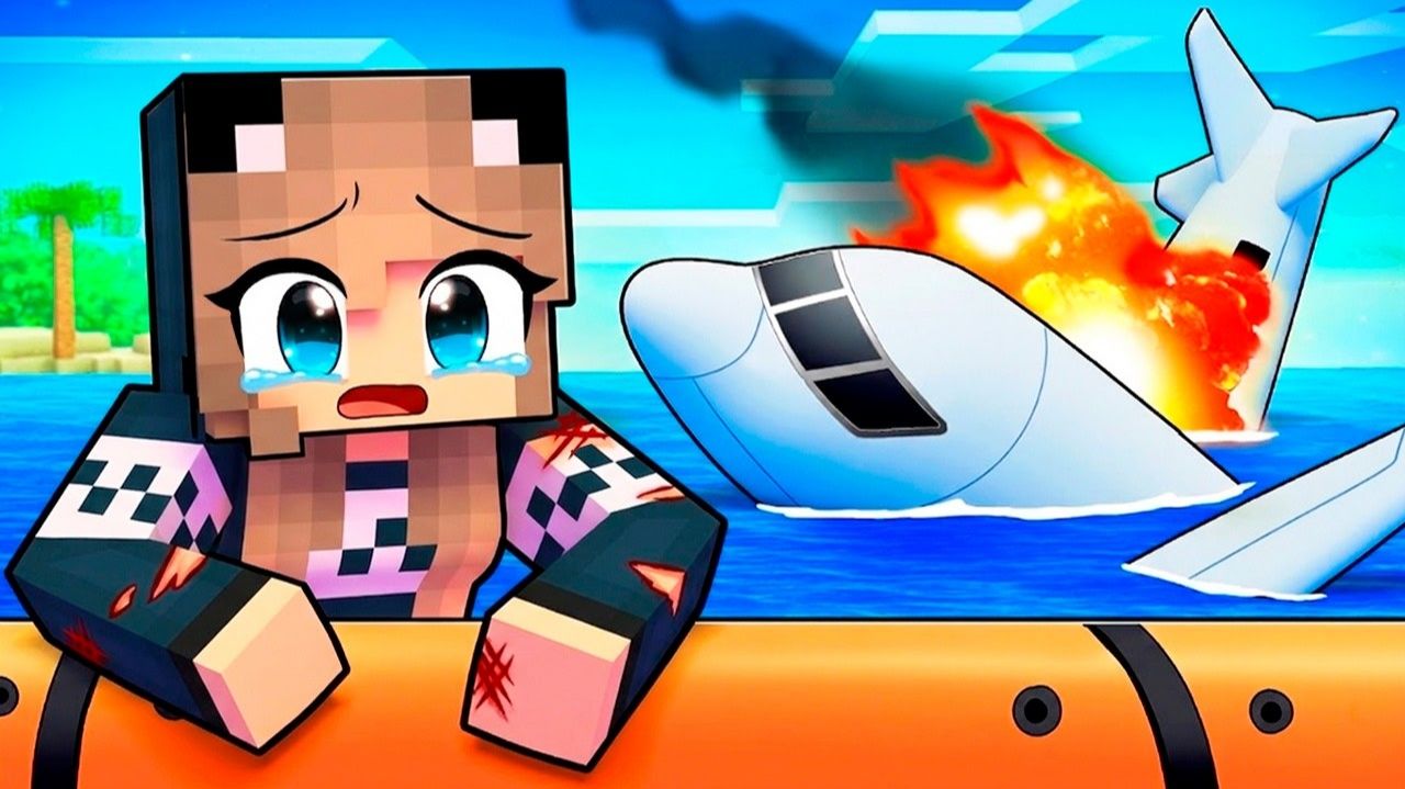 КАК ВЫЖИТЬ В АВИАКАТАСТРОФЕ В МАЙНКРАФТ! ВЫЖИВАНИЕ НА ОСТРОВЕ В MINECRAFT
