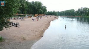 Любителей экстрима и выгула домашних животных на пляже столицы Хакасии накажут рублем