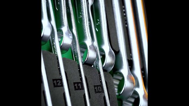 646100 GARWIN Набор ключей комбинированных удлиненных 13 пр. 10-24 мм в ложементе EVA