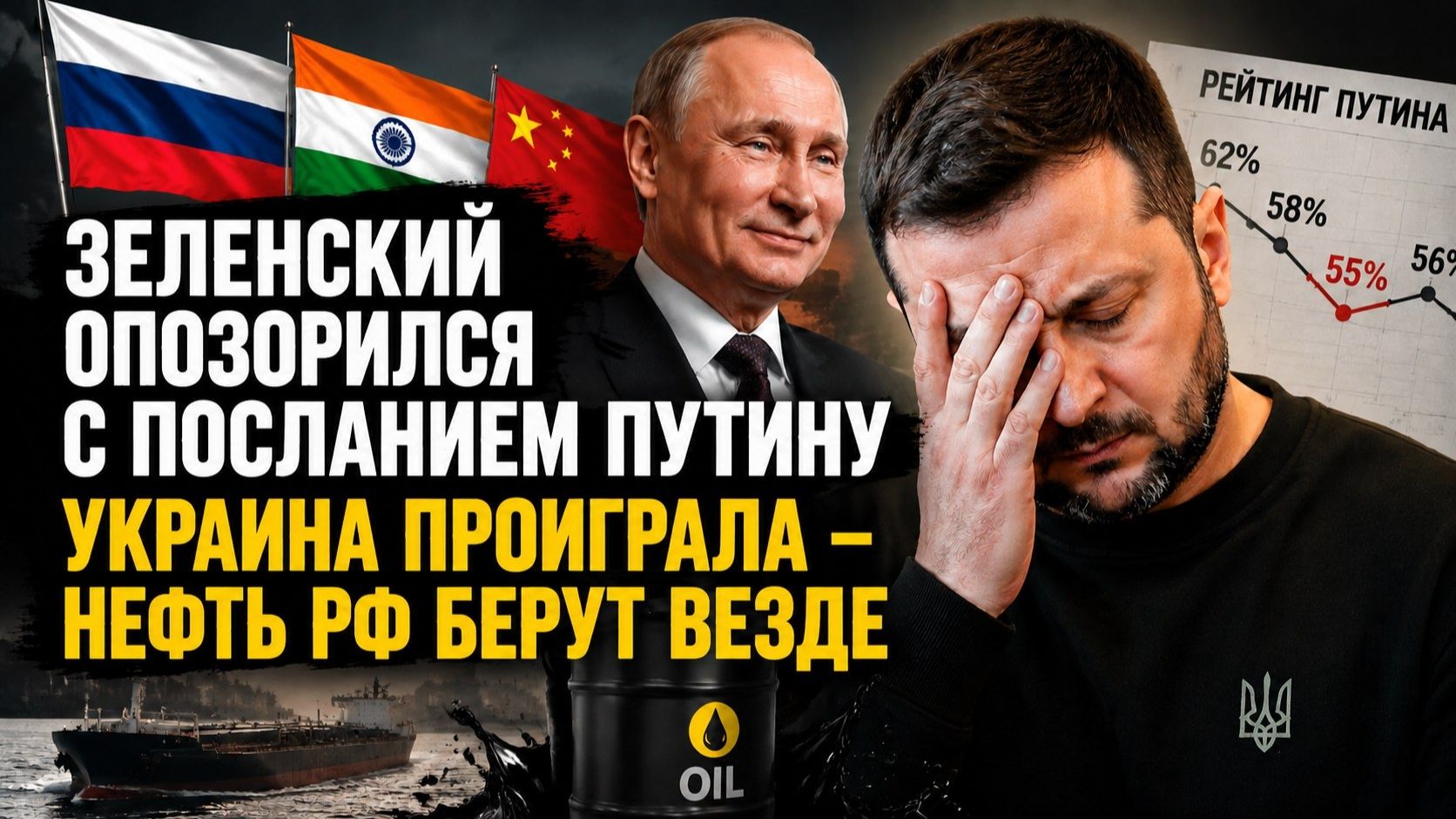 Зеленский угодил в ловушку – зря он «наехал» на Путина! Россия зарабатывает миллиарды на нефти!