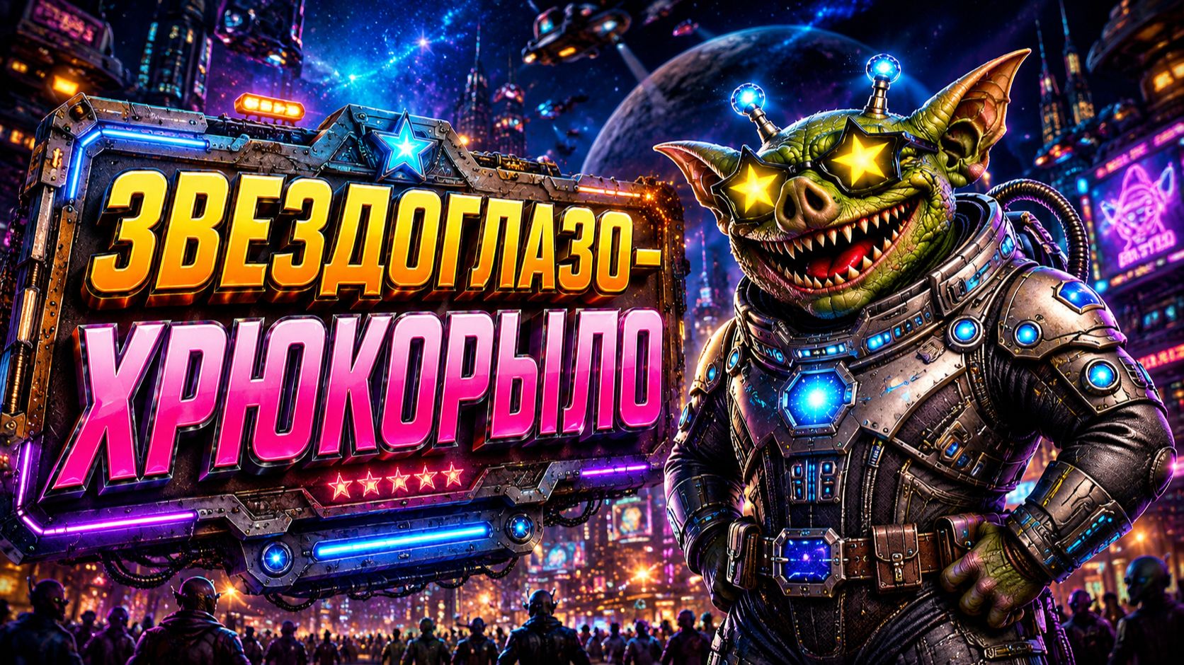 ✨ Звездоглазо-хрюкорыло - Шуточная космическая 🐽хрю-песня 🐽