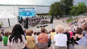 На волжской набережной в Самаре выступил муниципальный духовой оркестр