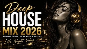 Deep House Mix 2026 Midnight Escape Vocal House Nu Disco