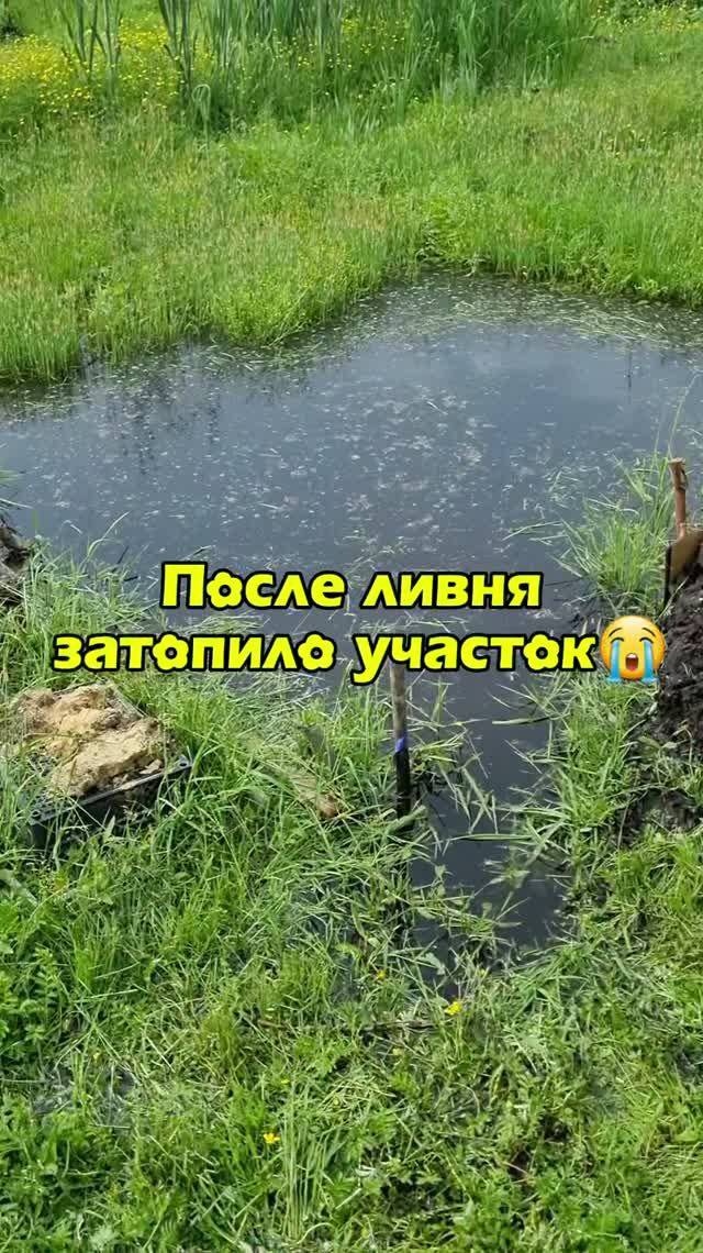 Затопило участок