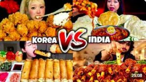 ИНДИЯ 🇮🇳 против КОРЕИ 🇰🇷 Ultimate ASMR Mukbang Challenge! 🔥😱_ Курица, Интести