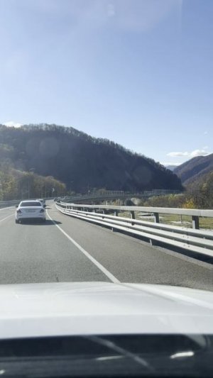 Дорога с Красной Поляны на побережье. Сочи