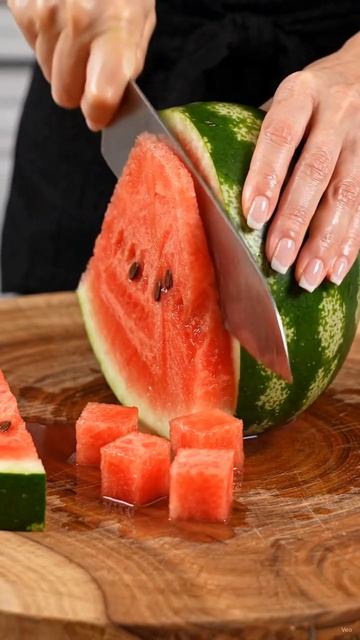 Juicy, delicious watermelon cubes