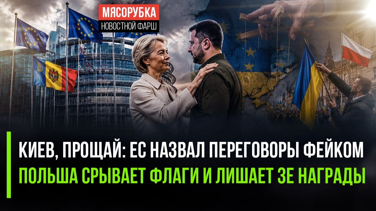 Украину вышвыривают: Польша рвёт флаги, Навроцкий отбирает орден, а ЕС просто играет спектакль смотреть онлайн