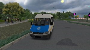 OMSI 2 Поездка на Mercedes Benz Spinter 411CDI по г. Борисов КАНДИДАТ маршрут 603