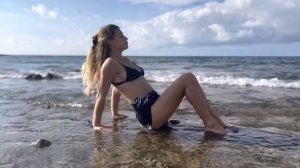 Relaxing Yoga on the Beach Vibes