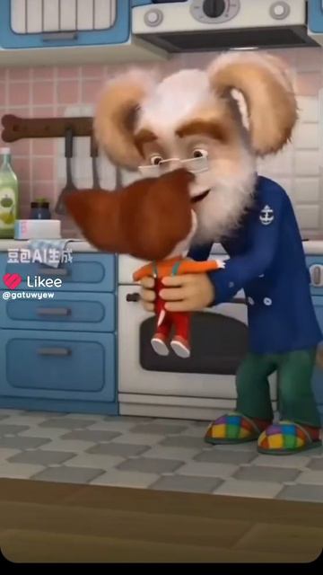 малыш хочет быть как газан 😅