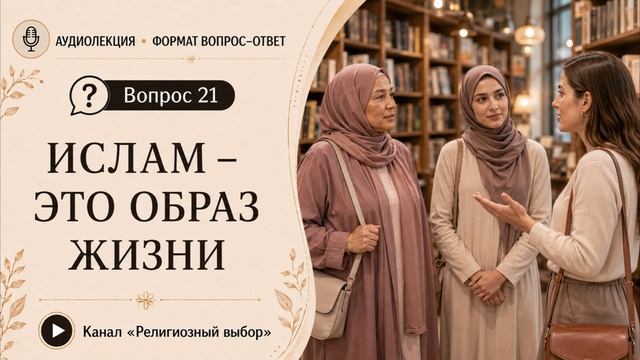 Вопрос 21. Как понимать, что ислам – это не религиозные обряды, а образ жизни?