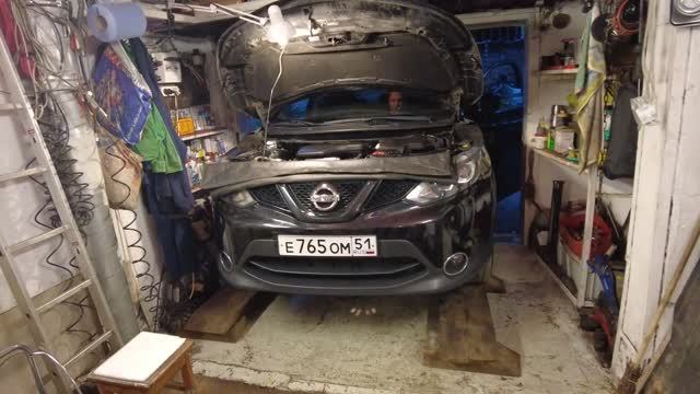 Раскоксовка двигателя Nissan Qashqai J11 MR20DD методика BG SQUID и чистка впуска орехоструем