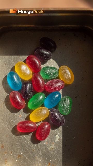 Удовольствие на несколько минут: 3 радужные ванночки с конфетами M&M's и волшебной слизью