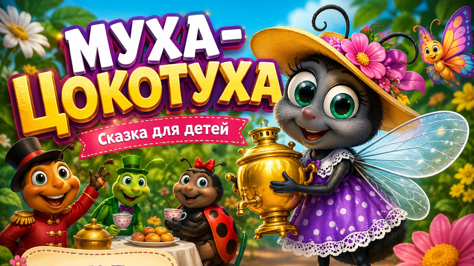Муха-Цокотуха | сказка для детей | мультик