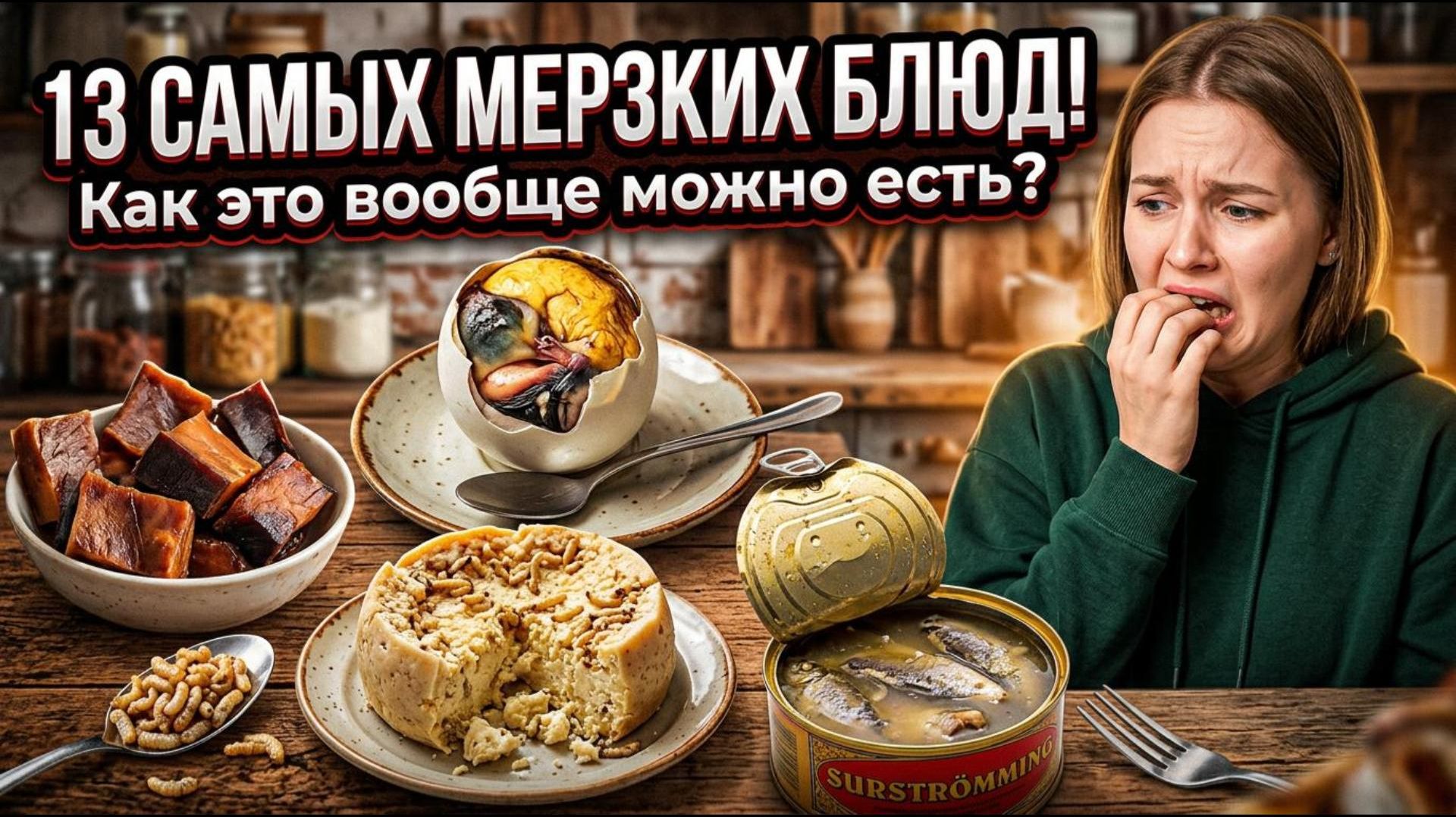 13 МЕРЗКИХ БЛЮД! Как это вообще можно есть?