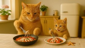 Котёнок встречает во сне пропавшую маму-кошку и чувствует от неё любовь 🐱🐈🐾