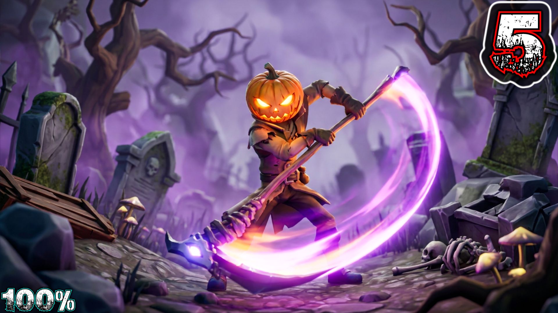 PUMPKIN JACK #5 - Уровень 5: Зловещее Кладбище [20/20][1/1](Все Коллекционные Предметы 100%)
