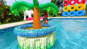 Дети катаются на игрушечном грузовике — забавная история для детей