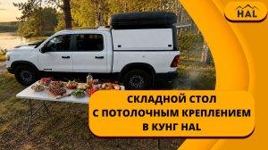 Складной стол с потолочным креплением в кунг HAL