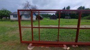 Ставим забор и откатные ворота ч.2)