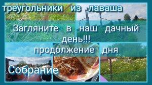 Загляните в наш дачный день, продолжение//собрание//лаваши