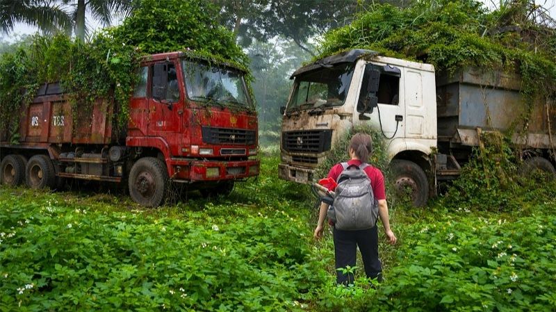 Уборка двух брошенных машин. Чистка и восстановление. АСМР смотреть онлайн