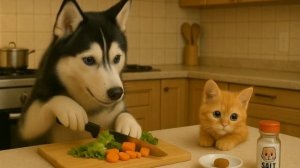 🐾 Добрая собака спасает брошенного котенка после похищения мамы-кошки 🐱🐶