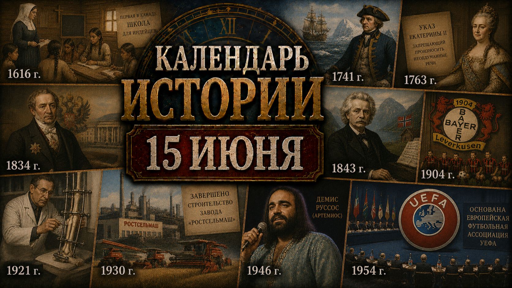 КАЛЕНДАРЬ ИСТОРИИ 15 ИЮНЯ