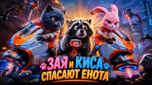 🦝🚀 ЗАЯ И КИСА СПАСАЮТ ЕНОТА! 🐰🐱