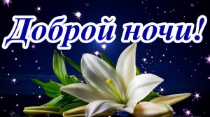 Доброй ночи! Музыкальная открытка.