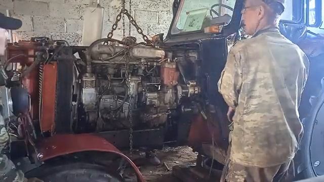МтЗ 80 Раскатка трактора Замена корзины и диска сцепления