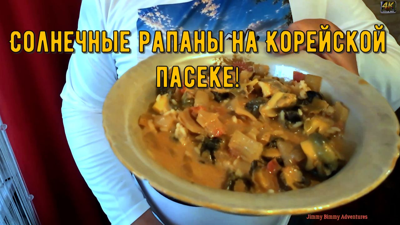 Солнечные рапаны на Корейской пасеке!