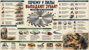 Почему у пилы выпадают зубья?