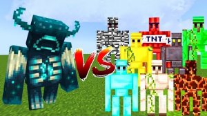 СТРАЖ против ВСЕХ ГОЛЕМОВ  Майнкрафт Битва мобов (ULTIMATE BATTLE)