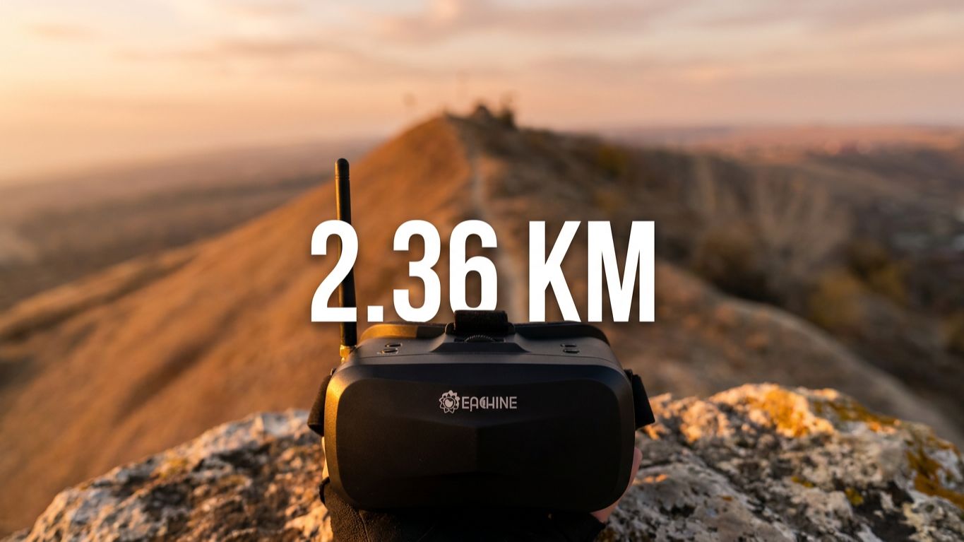 Тест дальности связи Eachine EV800DM: Стоковые антенны рулят? смотреть онлайн