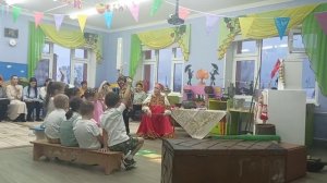 Занятие в старшей группе «Русская изба»