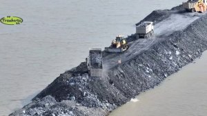 Строительство, дороги на озере, засыпка территории, высотные съёмки
