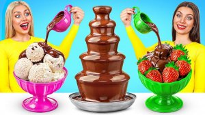 Шоколадный Фонтан Челлендж # Съедобная Битва c Jelly DO Challenge