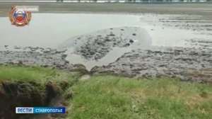 Поврежденный селем участок дороги начали ремонтировать в Курском округе Ставрополья