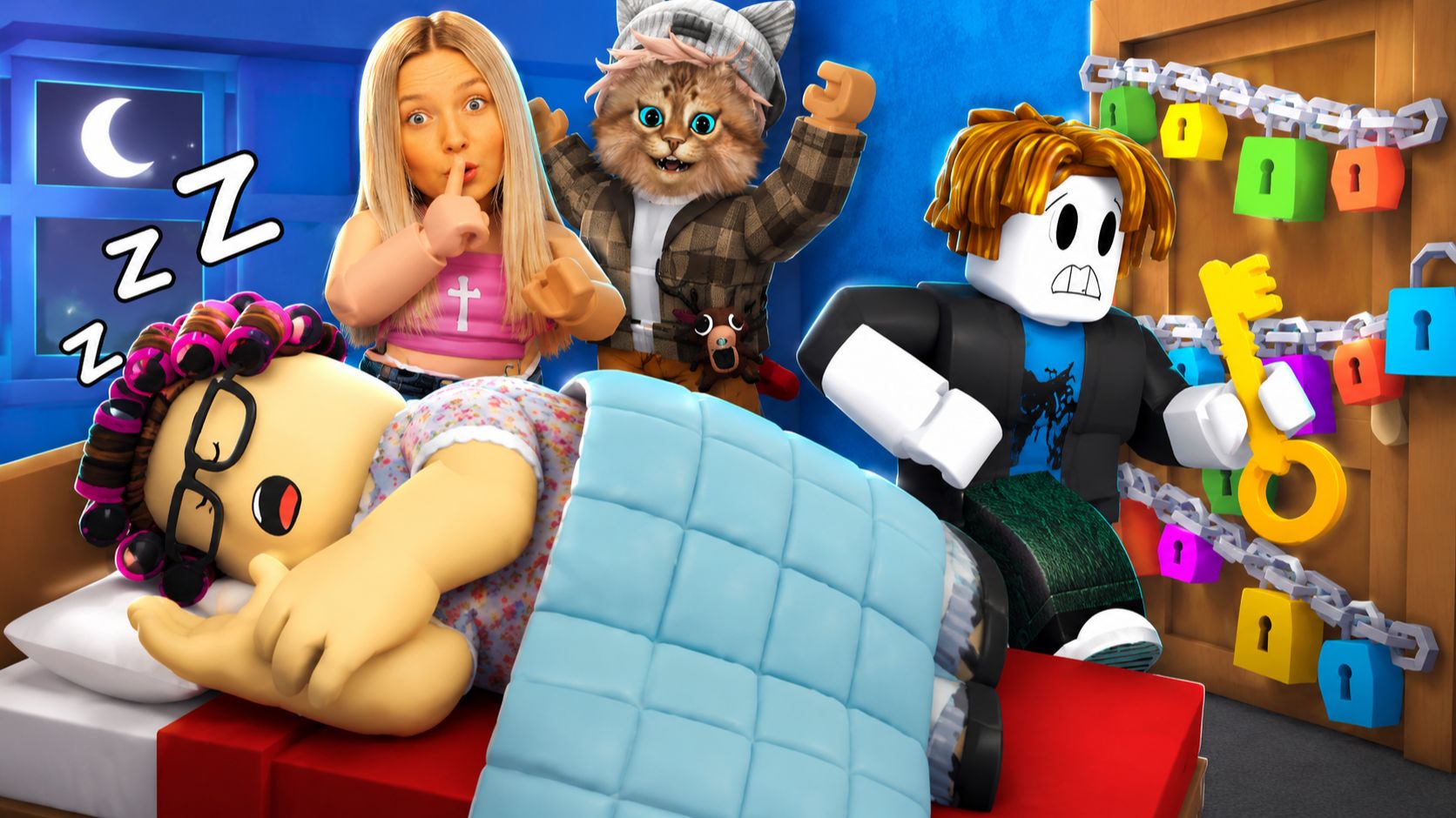 ПОБЕГ ОТ БАБКИ ГРЕННИ в РОБЛОКС 😮 Весёлый Кот с АЛЁНОЙ Roblox смотреть онлайн
