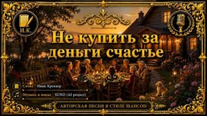 Не купить за деньги счастье Авторская песня в стиле шансон