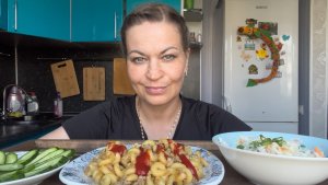 МУКБАНГ МАКАРОНЫ ПО-ФЛОТСКИ/МАРИНОВАННАЯ КАПУСТА/MUKBANG ЕДА ОБЖОР