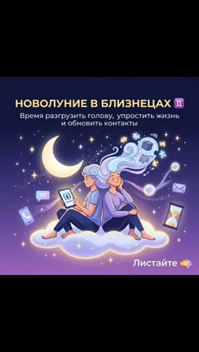 Новолуние в Близнецах 15 июня 2026 г.