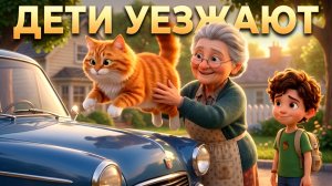 Приключения кошечки Буси: 42 серия. Дети уезжают
