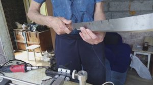 Мачете! формирование спусков, ремонт обуха, изготовление чойла. Заточка на переменный угол.