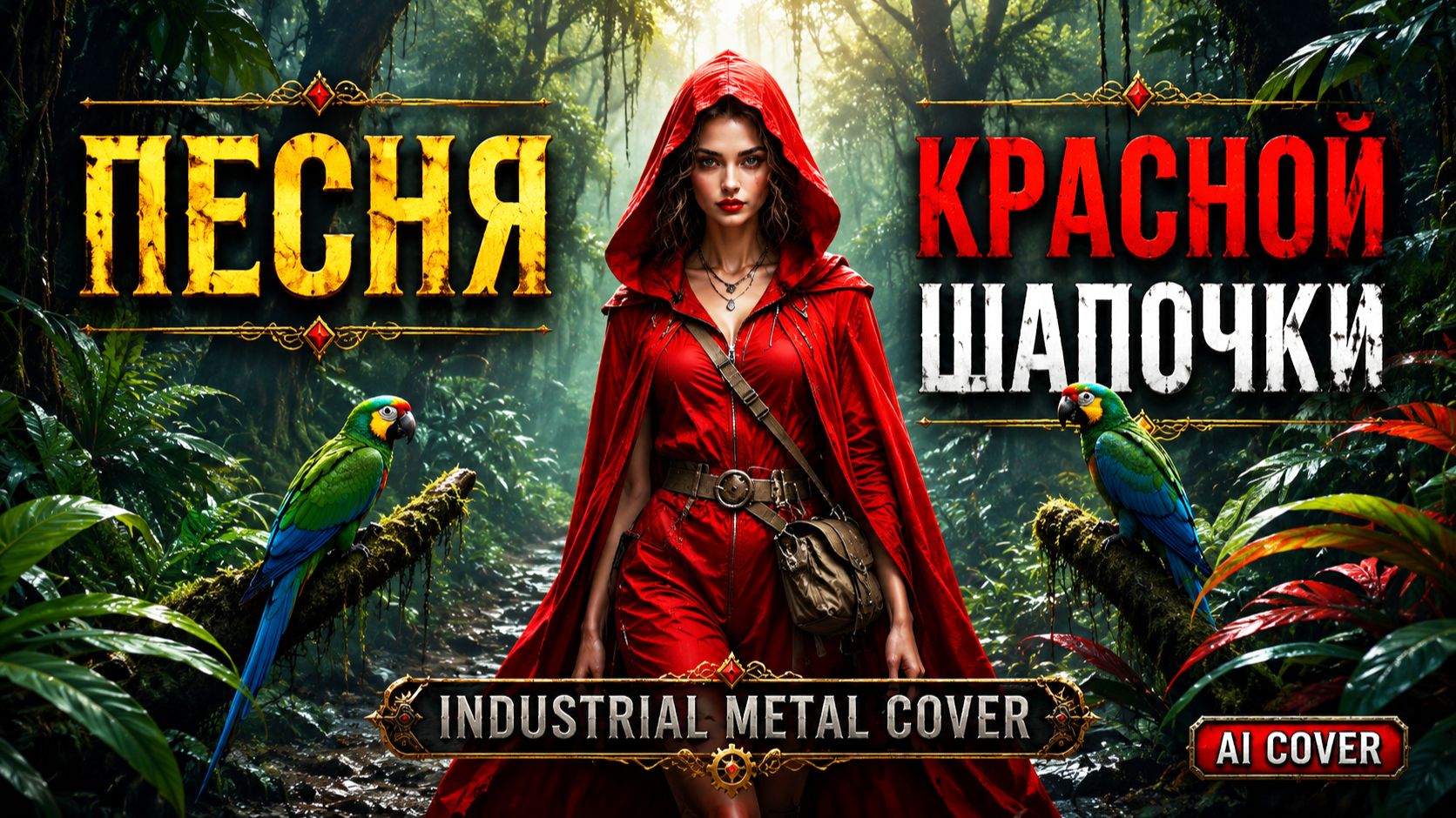 Песня красной шапочки (Ai cover) - Industrial Metal Cover смотреть онлайн