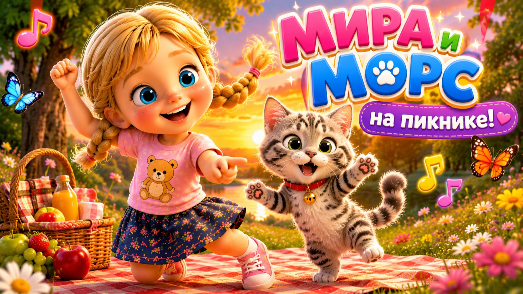 Морс Танцует Лучше Всех!  Мира и Морс на Пикнике 