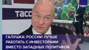 Галушка: России лучше работать с инвесторами вместо западных политиков